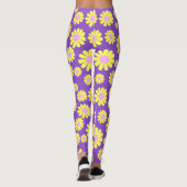 Daisy Yellow Lila Leggings (Rückseite)