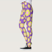Daisy Yellow Lila Leggings (Links)