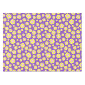 Daisy Yellow Lila Tischdecke (Vorderseite (Horizontal))