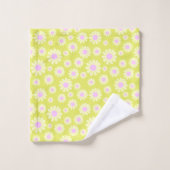 Daisy Yellow Limon Badhandtuch Set (Waschlappen)