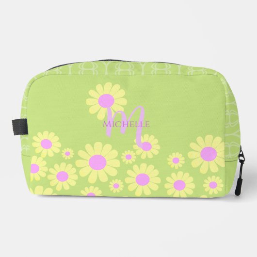 Daisy Yellow Limon Waschbeutel (Vorderseite)