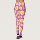Daisy Yellow Maganta Leggings (Rückseite)