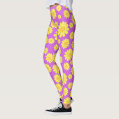 Daisy Yellow Maganta Leggings (Links)