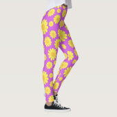 Daisy Yellow Maganta Leggings (Rechts)