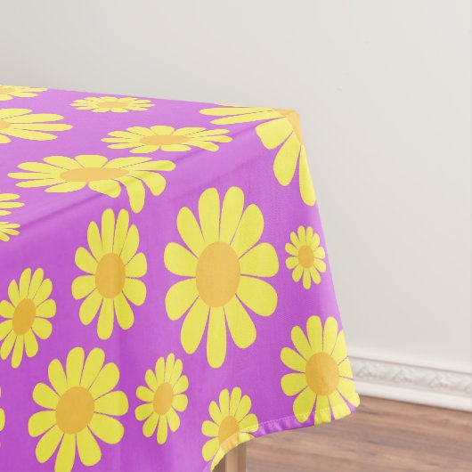 Daisy Yellow Maganta Tischdecke (Beispiel)