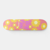 Daisy Yellow Peach Skateboard (Horizontal)