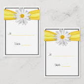 Daisy Yellow Ribbon Besondere Anlass Platzkarte (Vorne/Hinten)