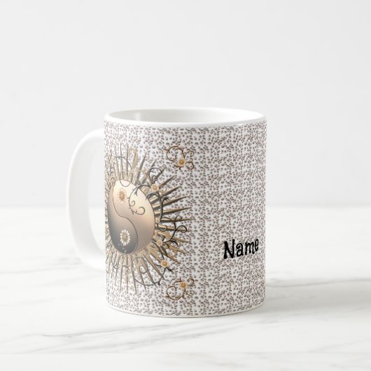 Daisy Yin Yang Kaffeetasse (Vorderseite Links)