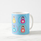 Daisyflower Matryoshka Kaffeetasse (VorderseiteRechts)