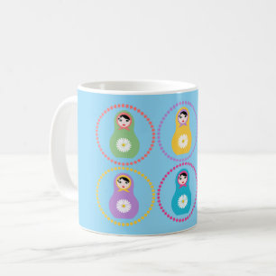 Daisyflower Matryoshka Kaffeetasse