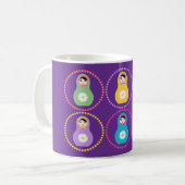 Daisyflower Matryoshka Kaffeetasse (Vorderseite Links)