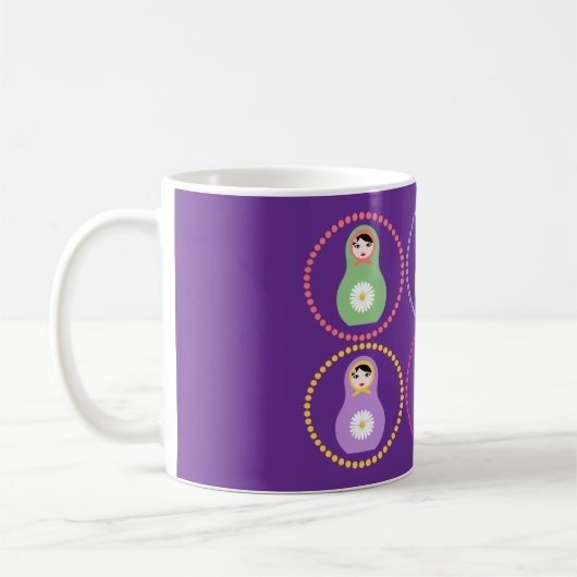 Daisyflower Matryoshka Kaffeetasse (Links)