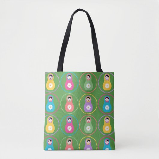 Daisyflower Matryoshka Tasche (Vorderseite)