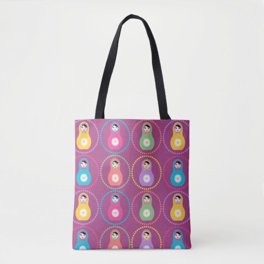 Daisyflower Matryoshka Tasche (Vorderseite)