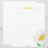 Daisy's Delight Lined Paper Sheet (Vorne/Hinten)
