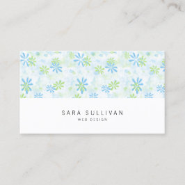 Daity Pastel floral Web Design Business Card Visitenkarte