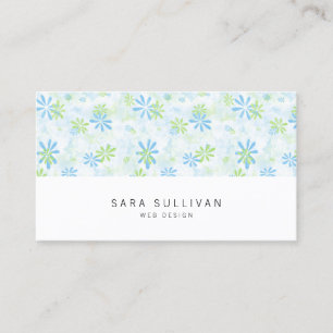 Daity Pastel floral Web Design Business Card Visitenkarte