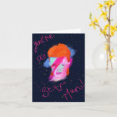 Daivid Bowie Ziggy Startstaub Mütter Day Card Karte (Gelbe Blume)