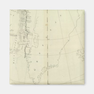 Daivs Straße und Baffin Islands Bay Magnet