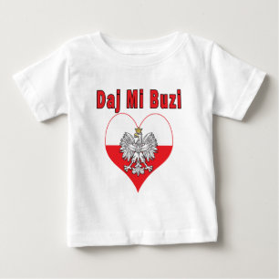 Daj Mi Buzi Eagle Heart Baby T-shirt