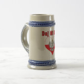 Daj Mi Buzi Eagle Heart Bierglas (Vorderseite Links)