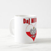 Daj Mi Buzi Eagle Heart Kaffeetasse (Vorderseite Links)