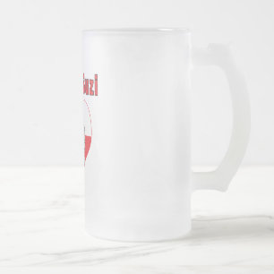Daj Mi Buzi Eagle Heart Mattglas Bierglas