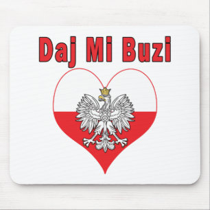 Daj Mi Buzi Eagle Heart Mousepad