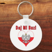 Daj Mi Buzi Eagle Heart Schlüsselanhänger (Vorderseite)