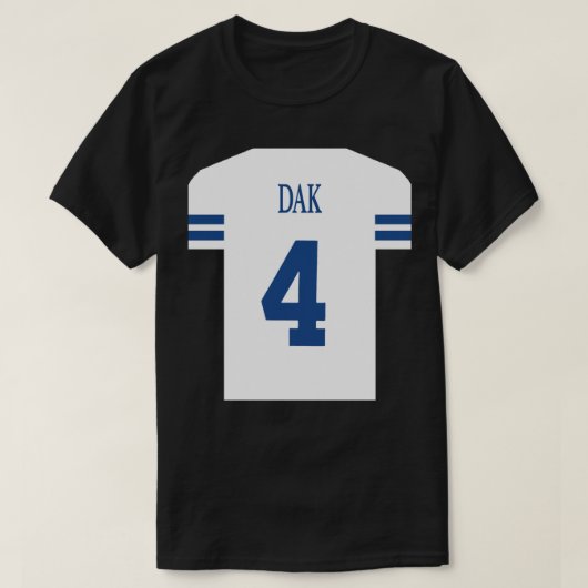 Dak Prescott Jersey Sticker T-Shirt (Design vorne)