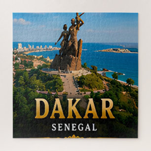 Dakar Atlantikküste und Afrikanisches Renaissance- Puzzle