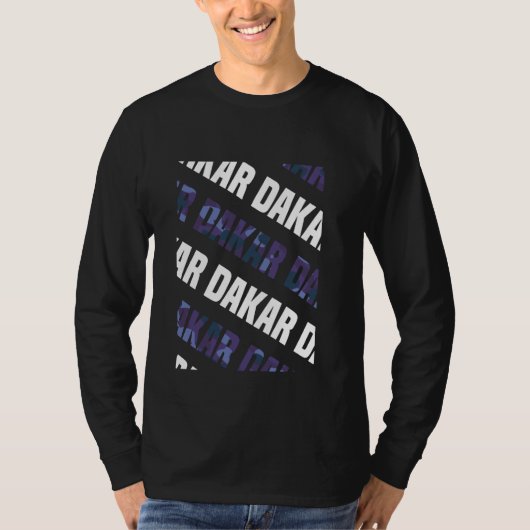 Dakar Camouflage Pattern Lila Camouflage T-Shirt (Vorderseite)