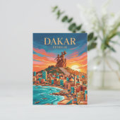 Dakar-Halbinsel Senegal Postkarte (Stehend Vorderseite)