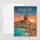 Dakar-Halbinsel Senegal Postkarte (Vorne/Hinten)
