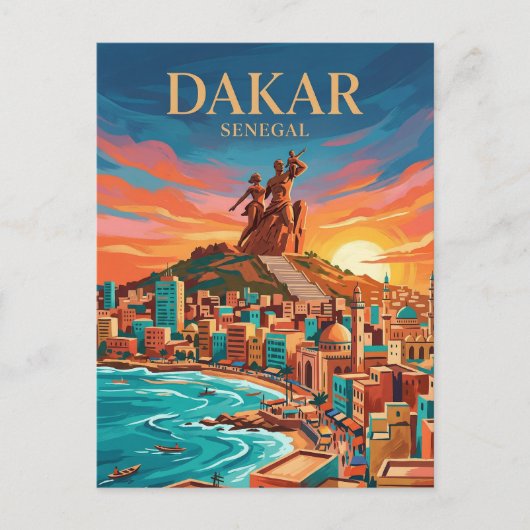 Dakar-Halbinsel Senegal Postkarte (Vorderseite)