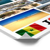 Dakar I Liebe - Senegal - Poster (Ecke)
