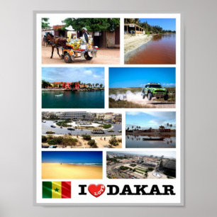Dakar I Liebe - Senegal - Poster