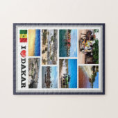 Dakar I Liebe - Senegal - Puzzle (Horizontal)