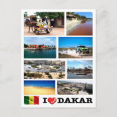 Dakar I Love - Senegal - Postkarte (Vorderseite)