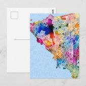 Dakar Senegal City Map Postkarte (Vorne/Hinten)
