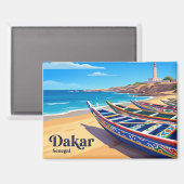 Dakar Senegal Magnet (Vorderseite/Rückseite)