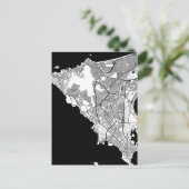 Dakar Senegal Map Postkarte (Stehend Vorderseite)