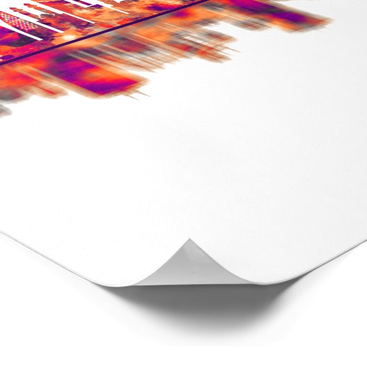 Dakar Senegal Skyline Poster (Ecke)