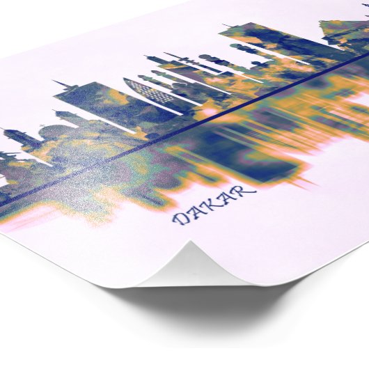 Dakar Skyline Fotodruck (Ecke)