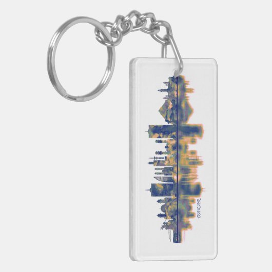 Dakar Skyline Schlüsselanhänger (Vorderseite links)