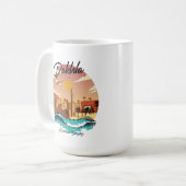 Dakhla morocco surfing kaffeetasse (Vorderseite Links)