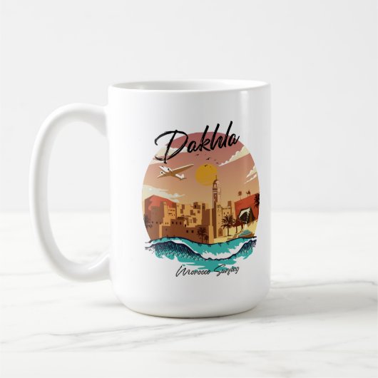 Dakhla morocco surfing kaffeetasse (Links)