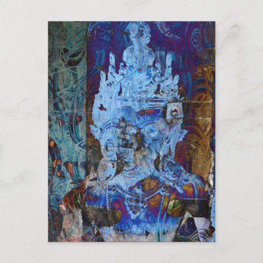 Dakini Emanation Blue Dreamer Postkarte (Vorderseite)