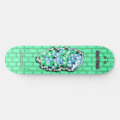 Dakota 02 ~ Custom Graffiti Art Pro Skateboard (Horizontal)