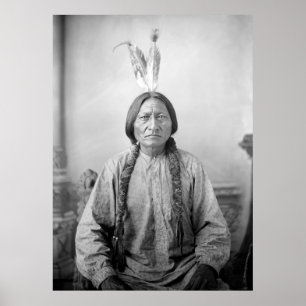 Dakota-Anführer Sitting Bull Native American India Poster